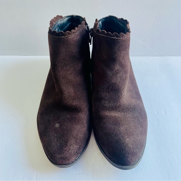 Jack Rogers Brown Suede Ankle Booties Size 7 - Picture 3 of 7